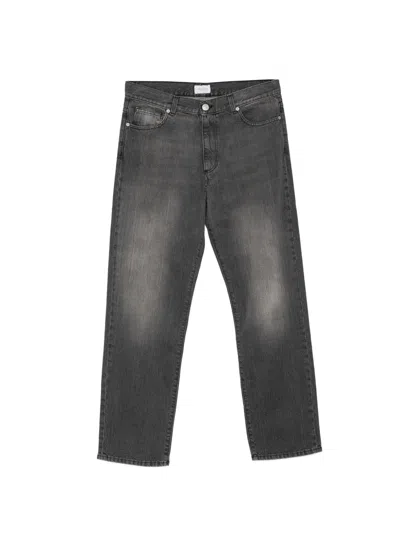 Family First Wash Tapered Jeans In Black