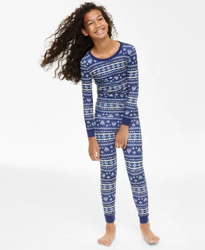 Family Pajamas Little & Big Kids Hanukkah Snug Fit Matching  Set, Created For Macy's