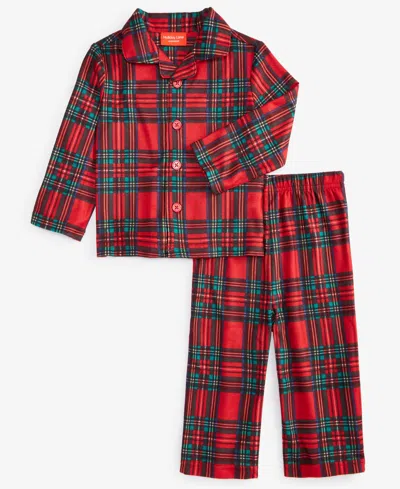 Family Pajamas Babies' Toddler Brinkley Plaid Notch Collar Matching  Set, Created For Macy's