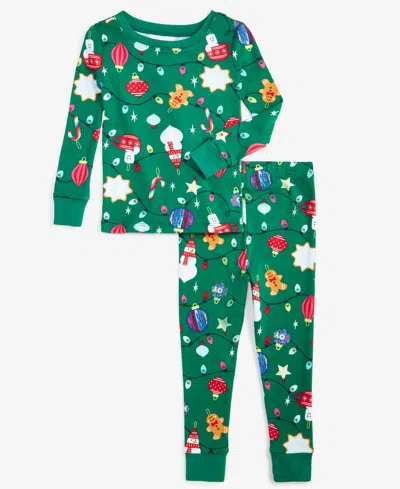 Family Pajamas Babies' Toddler Ornament Cotton Snug Fit Matching  Set, Created For Macy's In Ornaments