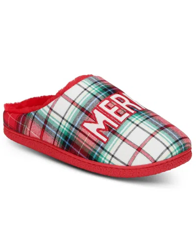 Family Pajamas Unisex Merry Winterton Plaid Slippers, Created For Macy's