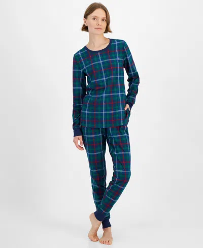 Family Pajamas Women's Family Plaid Cotton Matching  Set, Created For Macy's