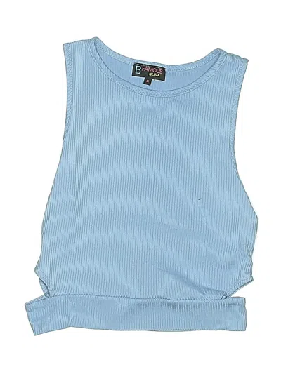 Pre-owned Famous Kids' Sleeveless T-shirt In Blue