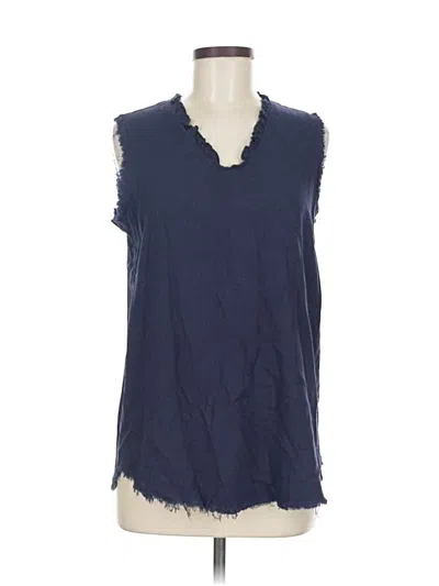 Pre-owned Famulily Sleeveless Blouse In Blue