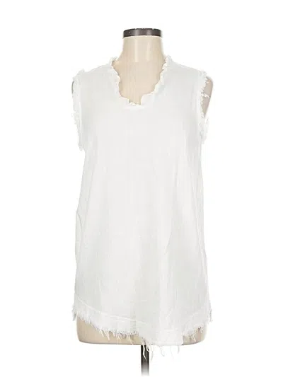 Pre-owned Famulily Sleeveless Blouse In White