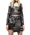 Fan All Flames Underworld Skirt In Black In Black