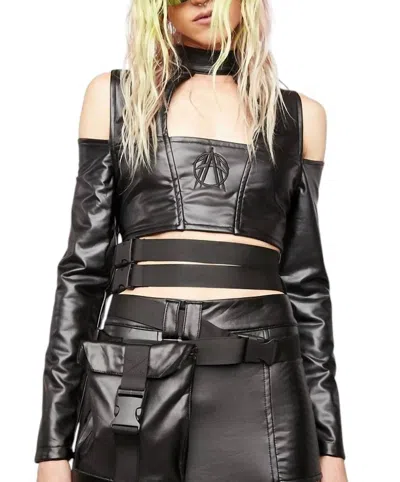 Fan All Flames Underworld Top In Black