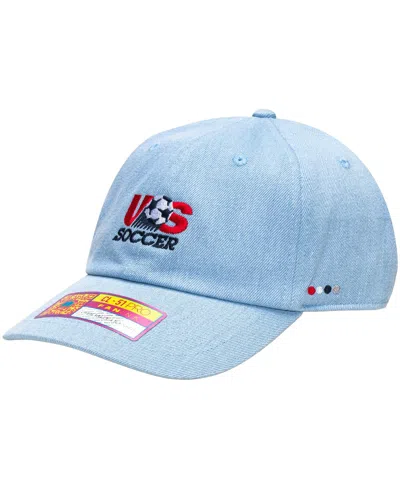 Fan Ink Men's And Women's Light Blue Usmnt Making History Adjustable Trucker Hat