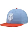 Fan Ink Men's And Women's Light Blue/red Usmnt Swingman Adjustable Hat In Light Blue,red