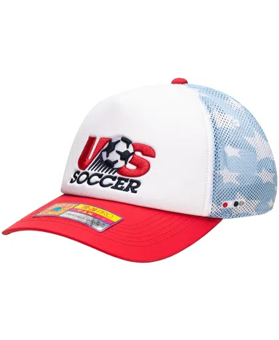 Fan Ink Men's And Women's White Usmnt Making History Adjustable Trucker Hat