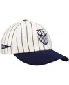 Fan Ink Men's And Women's White/navy Usmnt Yankee Adjustable Hat In White,navy