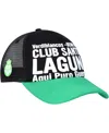 Fan Ink Men's Black Santos Fc Club Gold Adjustable Hat In Black