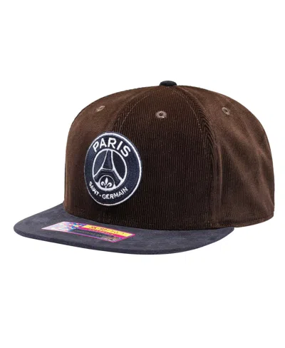 Fan Ink Men's Brown Paris Saint-germain Cognac Snapback Hat