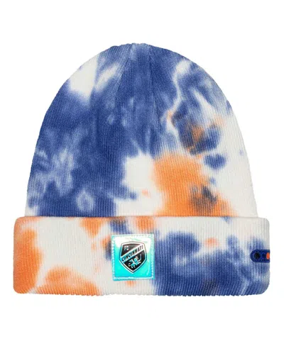 Fan Ink Men's Fc Cincinnati Psychedelic Tie-dye Cuffed Knit Hat In Black