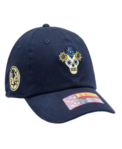 Fan Ink Men's Navy Club America Me Da Mi Calaverita Adjustable Hat In Blue