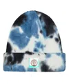 Fan Ink Men's Philadelphia Union Psychedelic Tie-dye Cuffed Knit Hat In Black