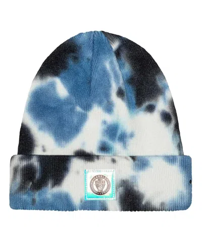 Fan Ink Men's Philadelphia Union Psychedelic Tie-dye Cuffed Knit Hat In Black