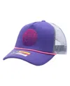 Fan Ink Purple Men's And Women's Paris Saint-germain Serve Trucker Adjustable Hat In Purple