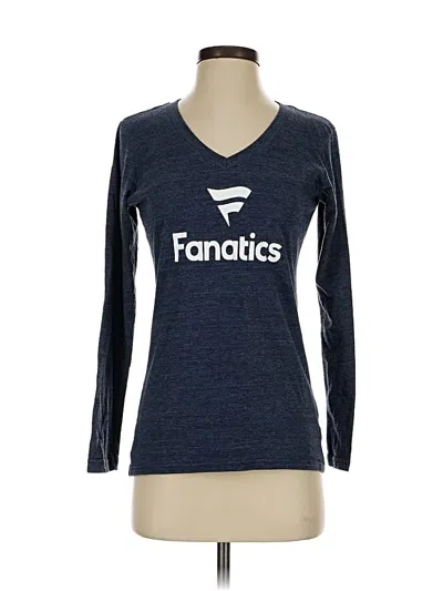 Pre-owned Fanatics 3/4 Sleeve T-shirt In Blue