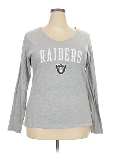 Pre-owned Fanatics 3/4 Sleeve T-shirt In Gray