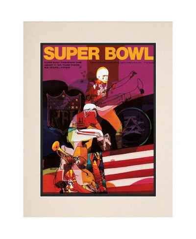 Fanatics Authentic 1970 Chiefs Vs. Vikings 10.5" X 14" Matted Super Bowl Iv Program In Multi