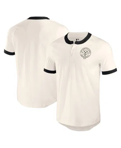 FANATICS AUTHENTIC DARIUS RUCKER MEN'S COLLECTION BY FANATICS SAN FRANCISCO GIANTS HENLEY RAGLAN T-SHIRT