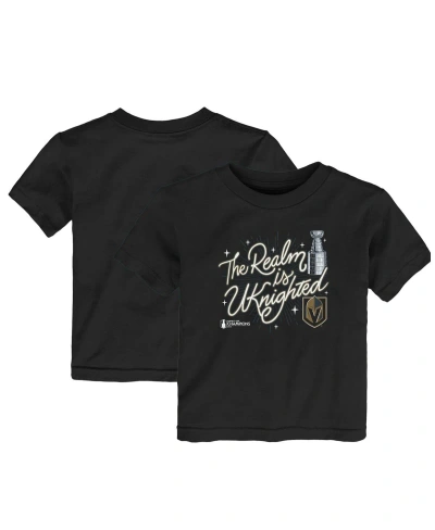 Fanatics Baby Boys And Girls  Black Vegas Golden Knights 2023 Stanley Cup Champions Celebration T-shi