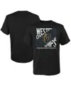 Fanatics Big Boys And Girls  Branded Black Vegas Golden Knights 2023 Western Conference Champions T-s In Black