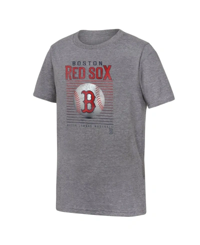 Fanatics Kids' Big Boys And Girls  Gray Boston Red Sox Relief Pitcher Tri-blend T-shirt