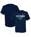 Fanatics Big Boys And Girls  Branded Navy Seattle Mariners 2022 Postseason T-shirt In Navy