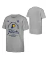 Fanatics Big Boys And Girls Gray Indiana Pacers 2025 Nba Eastern Conference Champions Locker Room T-shirt