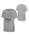Fanatics Big Boys And Girls Gray Oklahoma City Thunder 2025 Nba Western Conference Champions Locker Room T-sh In Gray