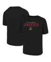FANATICS BIG BOYS AND GIRLS HEATHER BLACK ATLANTA UNITED FC GO FAR RAGLAN T-SHIRT