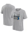 Fanatics Big Boys And Girls Heather Gray Dallas Mavericks 2024 Western Conference Champions Locker Room T-shi In Gray