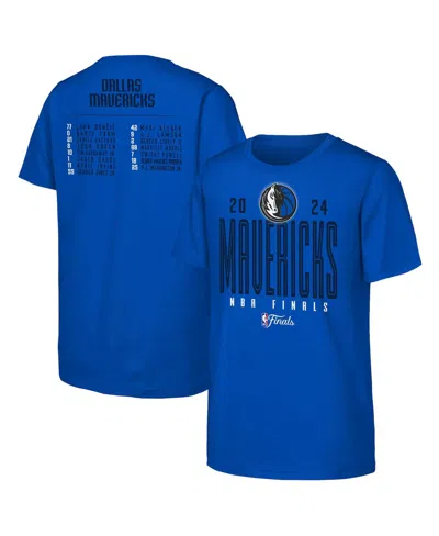 Fanatics Kids' Big Boys And Girls Royal Dallas Mavericks 2024 Nba Finals Roster T-shirt