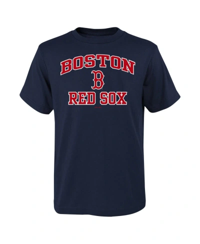 Fanatics Kids' Big Boys  Navy Boston Red Sox Heart & Soul T-shirt