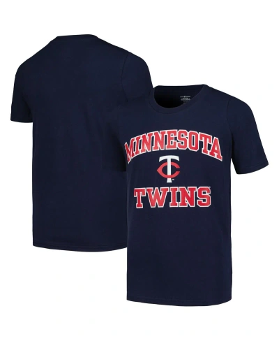 Fanatics Kids' Big Boys  Navy Minnesota Twins Heart And Soul T-shirt