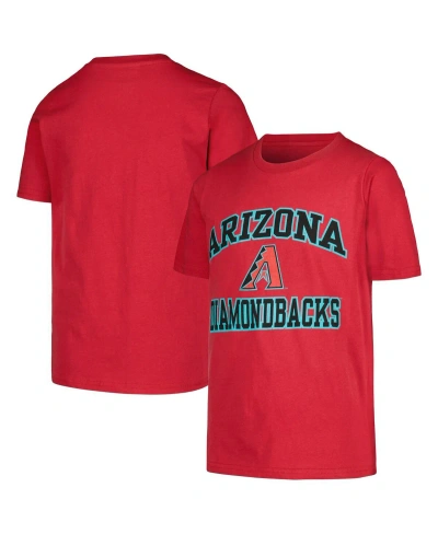 Fanatics Kids' Big Boys  Red Arizona Diamondbacks Heart & Soul T-shirt