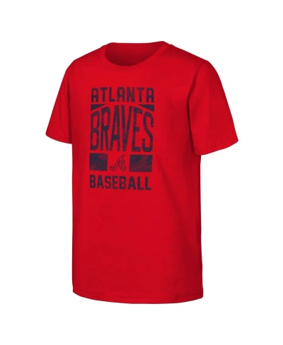 Fanatics Kids' Big Boys  Red Atlanta Braves Season Ticket T-shirt