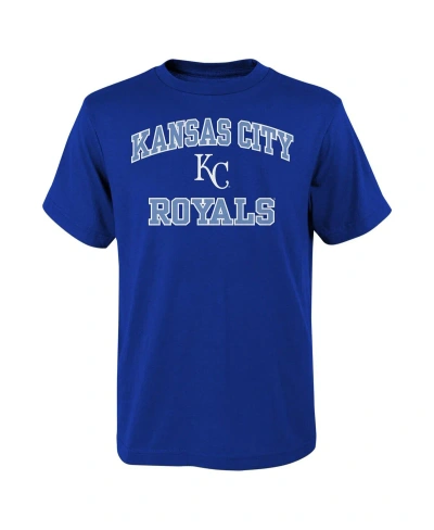 Fanatics Kids' Big Boys  Royal Kansas City Royals Heart & Soul T-shirt