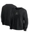 Fanatics Black Milwaukee Bucks Oversized Game Day Pullover Sweatshirt In Black