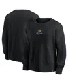 Fanatics Black New York Knicks Oversized Game Day Pullover Sweatshirt In Black