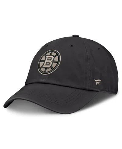 Fanatics Boston Bruins Road Phantom Adjustable Low-crown Hat In Charcoal