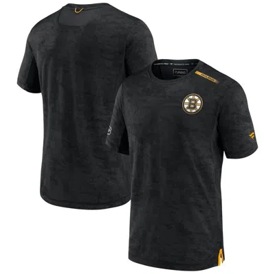 Fanatics Branded Black Boston Bruins Authentic Pro Rink Premium Camo T-shirt