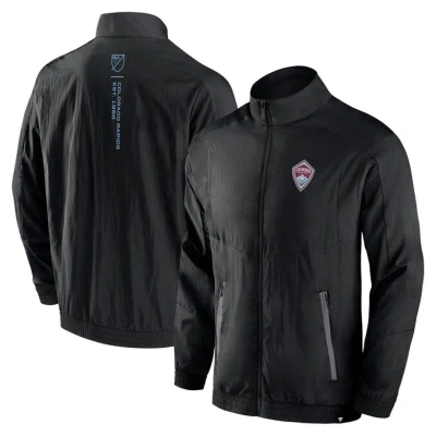 Fanatics Branded Black Colourado Rapids Header Raglan Full-zip Jacket