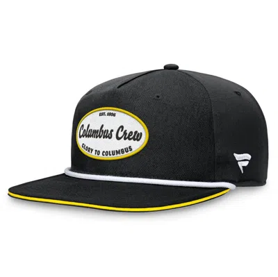 Fanatics Branded Black Columbus Crew Iron Golf Snapback Hat