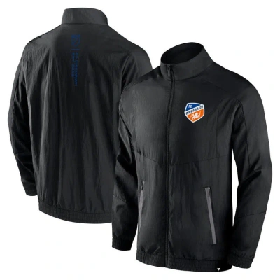Fanatics Branded Black Fc Cincinnati Header Raglan Full-zip Jacket