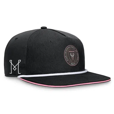 Fanatics Branded Black Inter Miami Cf Iron Golf Snapback Hat