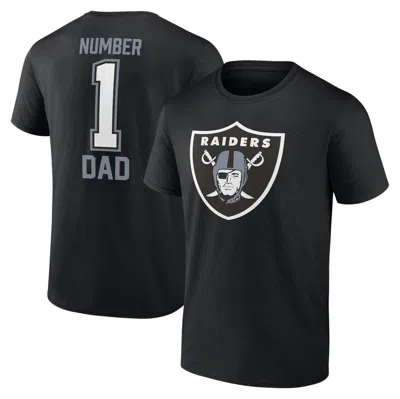 Fanatics Branded Black Las Vegas Raiders Father's Day T-shirt