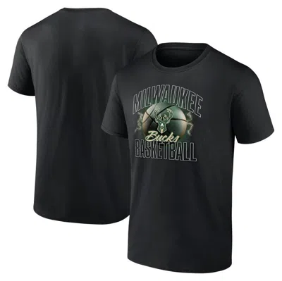 Fanatics Branded Black Milwaukee Bucks Match Up T-shirt